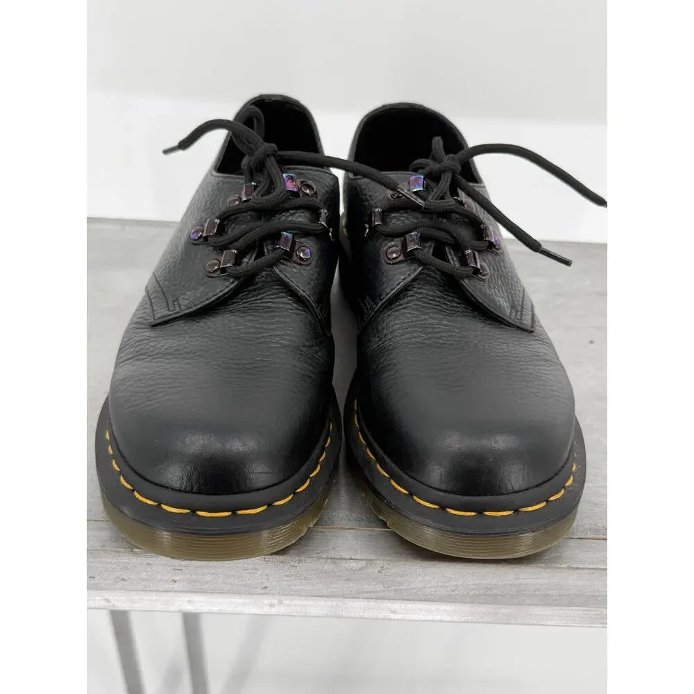 Dr. Martens 1461 Iridescent Hardware Oxford Shoes Black Women's 9 Punk Grunge